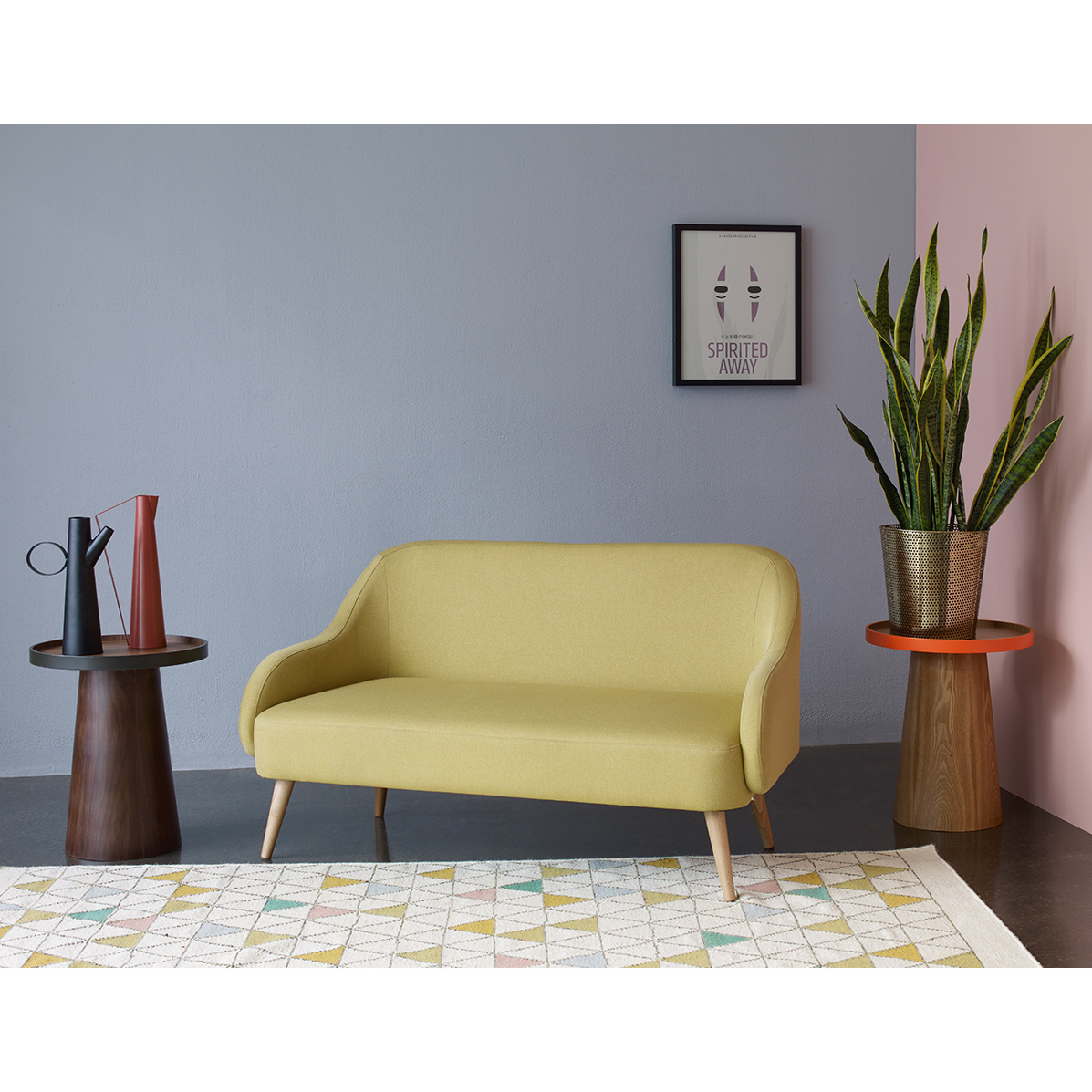 Momo Charcoal Grey FaBric 2 Seater Sofa, Charcoal – image 9