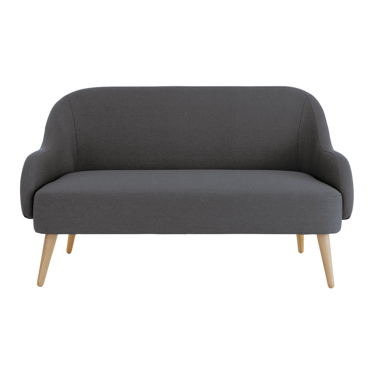 Momo Charcoal Grey FaBric 2 Seater Sofa, Charcoal – image 1