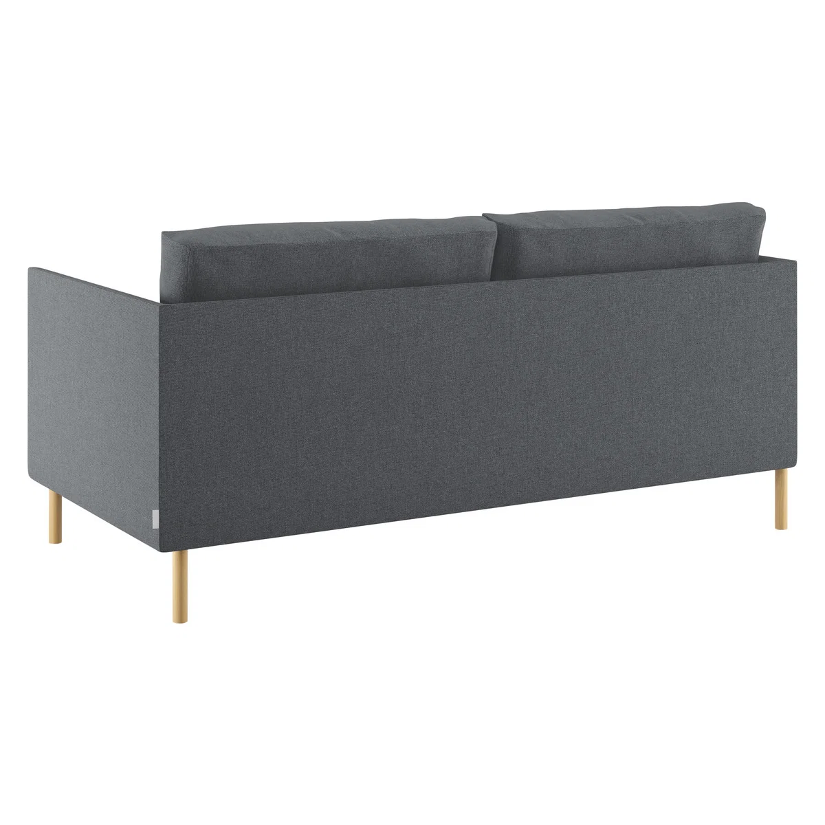 Hyde Grey Textured Woven FaBric 3 Seater Sofa, Wooden Leg, Grey – image 5