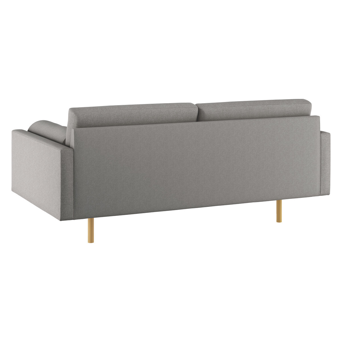 Spencer Grey Wool 2 Seater Sofa, Oak Legs, Grey – image 5
