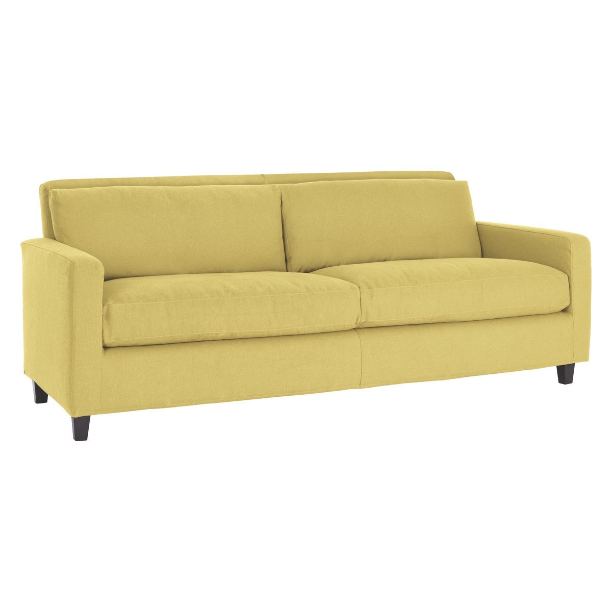 Chester Yellow FaBric 3 Seater Sofa, Saffron Yellow – image 3