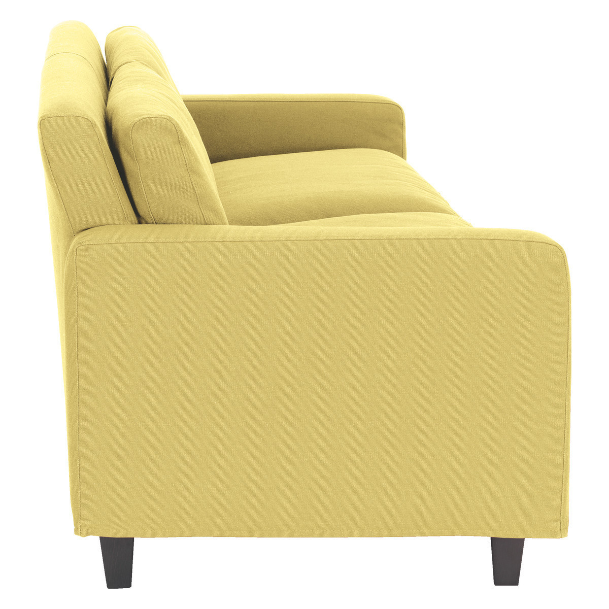 Chester Yellow FaBric 3 Seater Sofa, Saffron Yellow – image 4