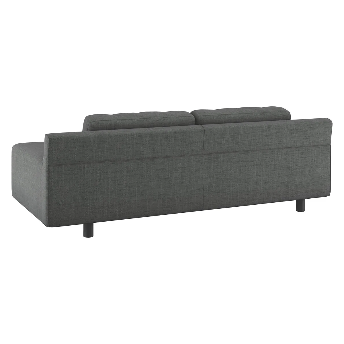 Hendricks Charcoal Grey Italian Woven 3 Seater Sofa, Charcoal – image 6