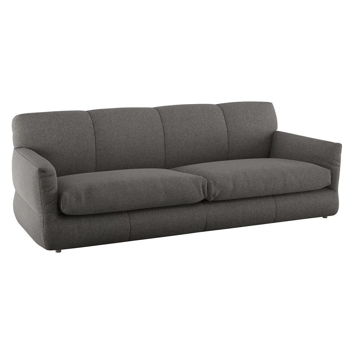 Newington Charcoal Grey Wool 3 Seater Sofabed, Charcoal – image 3