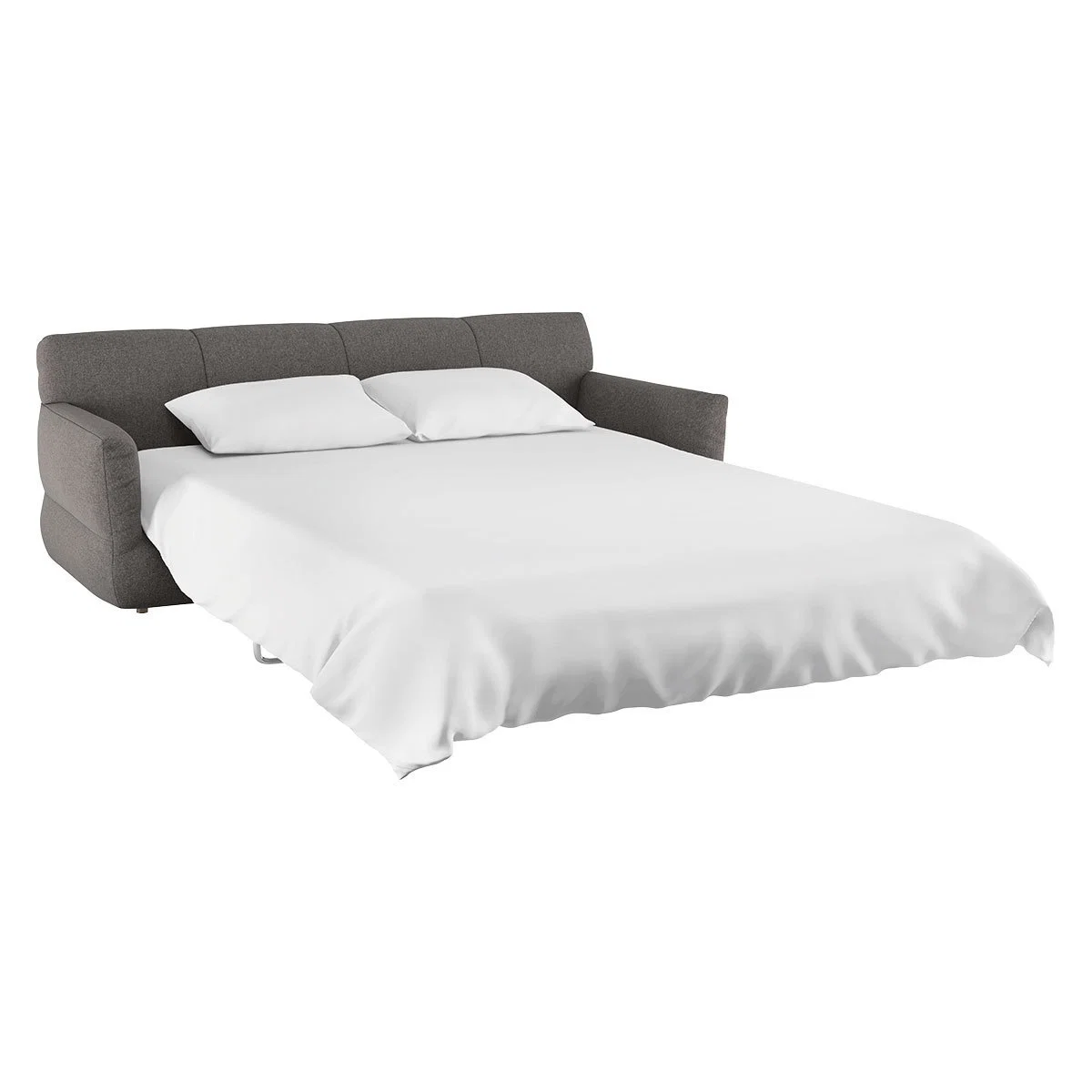 Newington Charcoal Grey Wool 3 Seater Sofabed, Charcoal – image 6