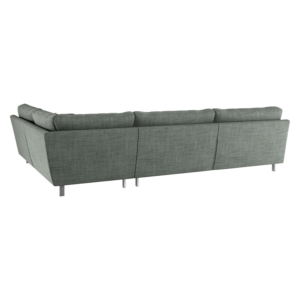 Cuscino Grey Italian Woven Left-Arm Corner Sofa, Grey – image 5