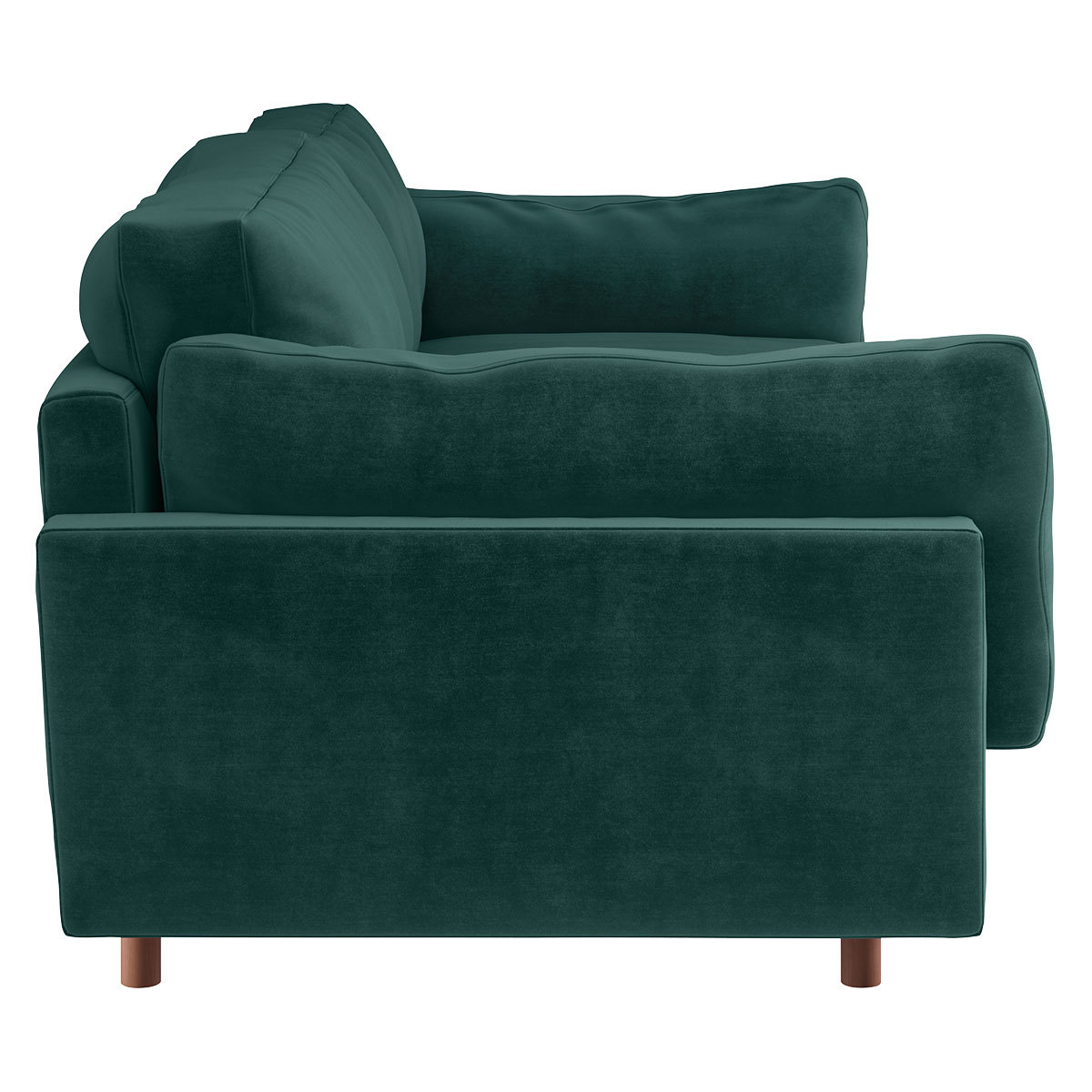 Elkin Emerald Green Velvet 4 Seat Sofa, Green – image 4