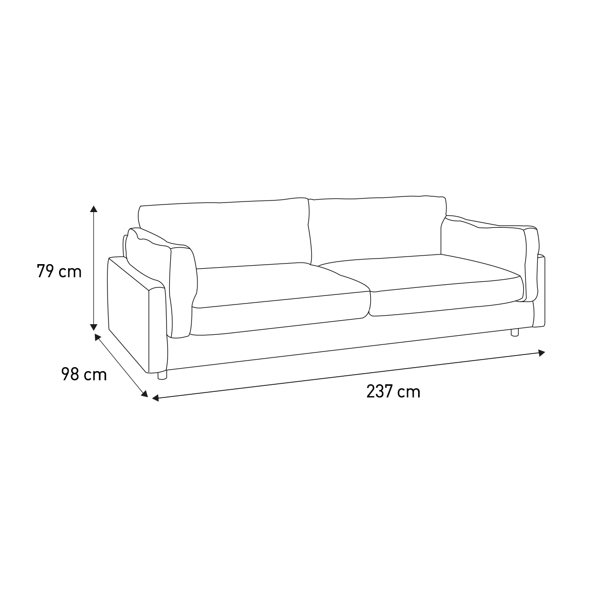 Elkin Emerald Green Velvet 4 Seat Sofa, Green – image 7