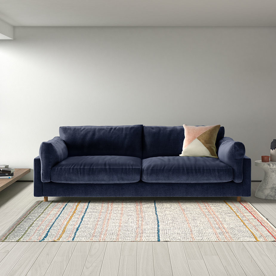 Elkin Emerald Green Velvet 4 Seat Sofa, Green – image 8
