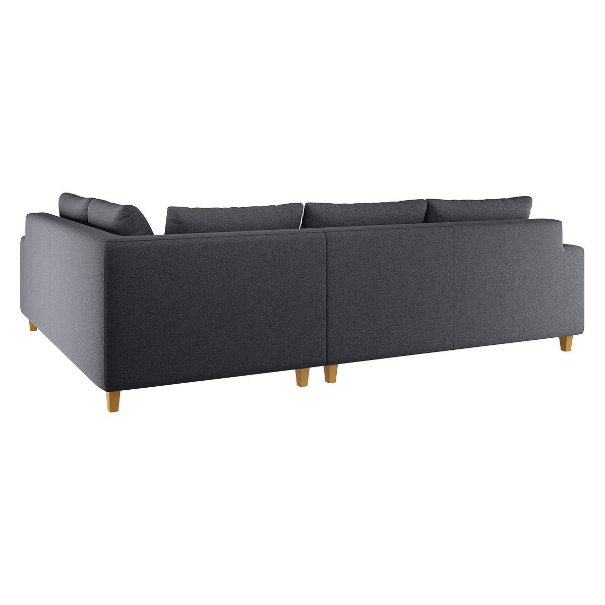 Wiltons Charcoal Grey Wool Left Hand Corner Sofa, Charcoal – image 5