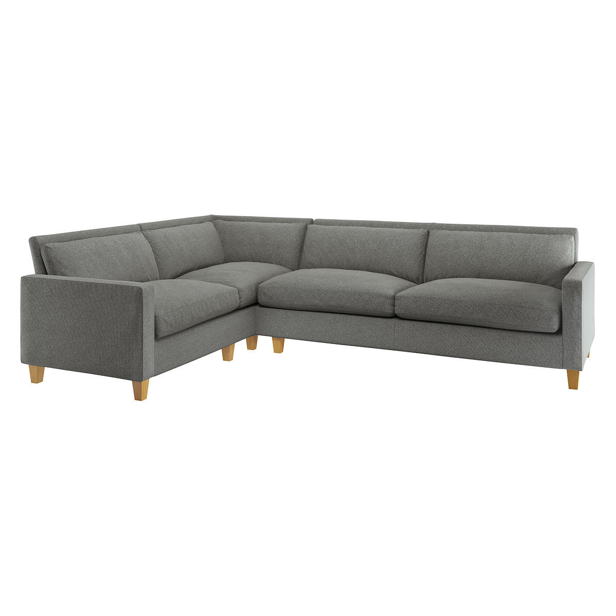 Chester Black & White FaBric Right Hand Corner Sofa, Black & White – image 2