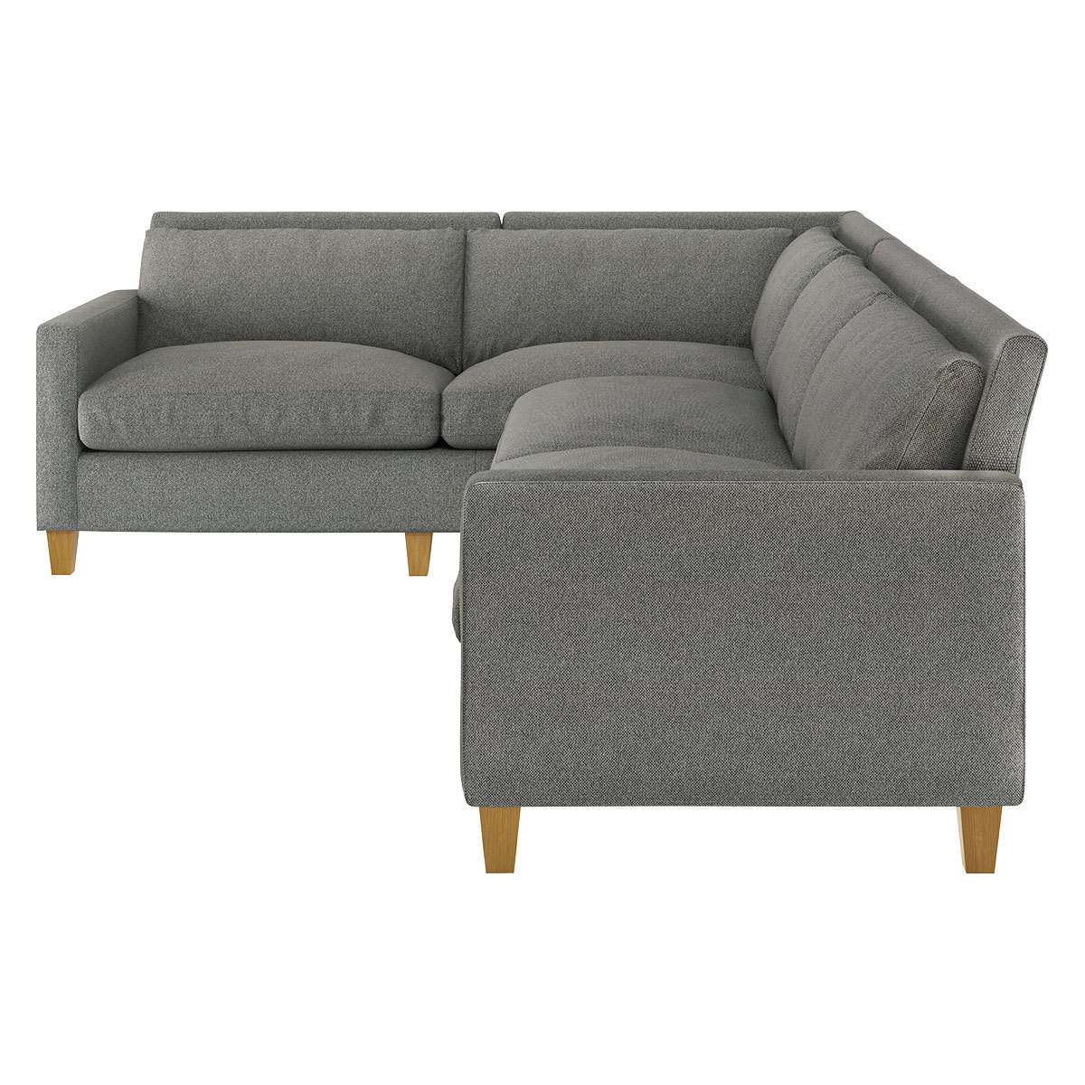Chester Black & White FaBric Right Hand Corner Sofa, Black & White – image 3