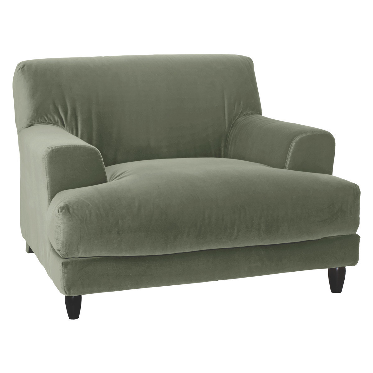 Askem Sage Green Velvet Compact Sofa, Green Green – image 3