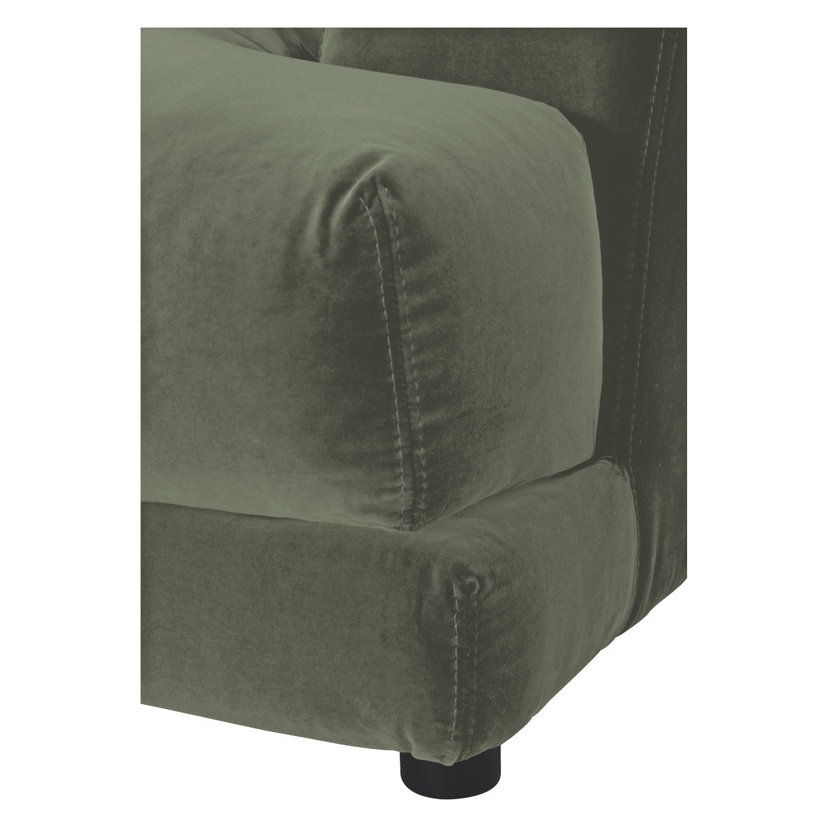 Askem Sage Green Velvet Compact Sofa, Green Green – image 6