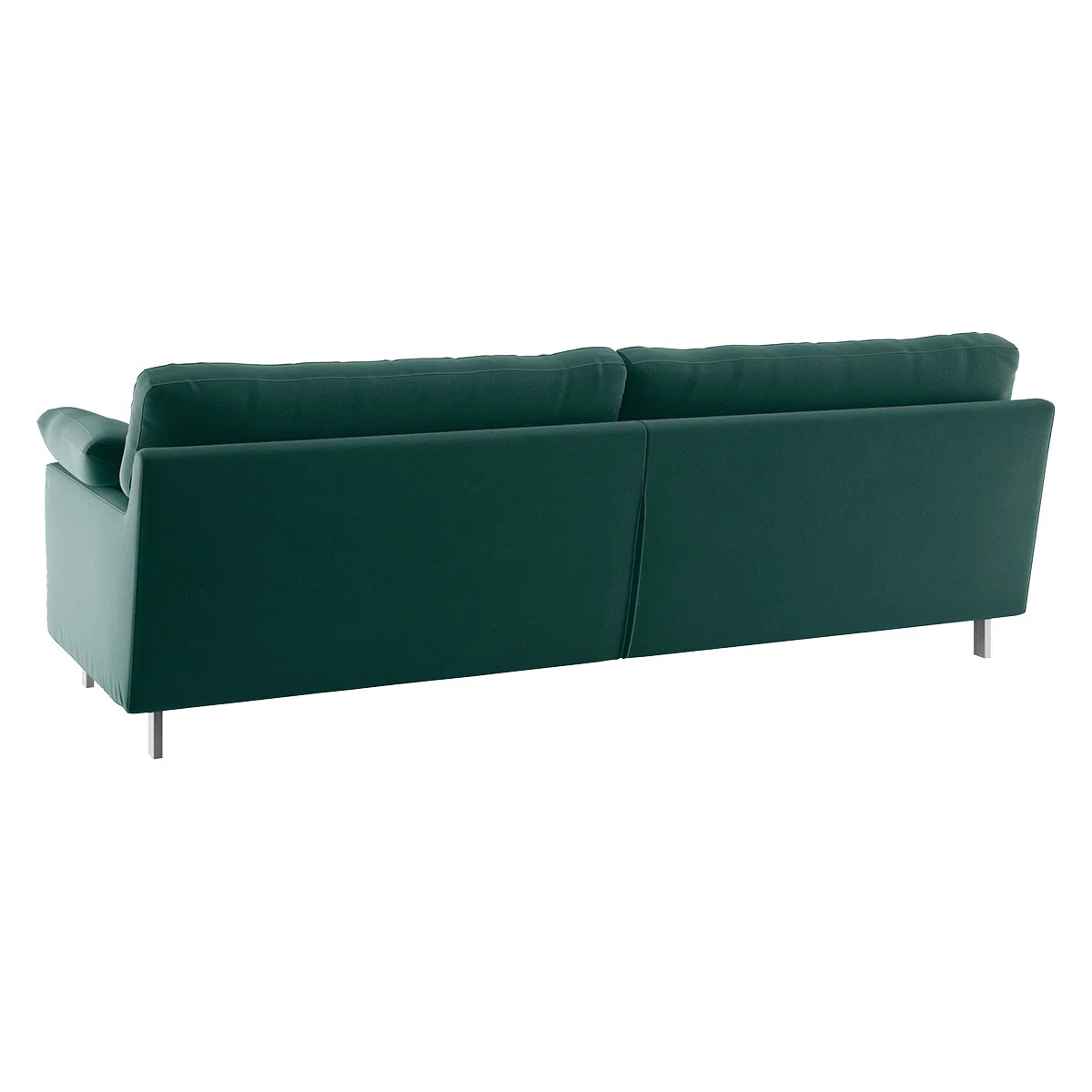 Cuscino Emerald Green Velvet 3 Seater Sofa, Green – image 5