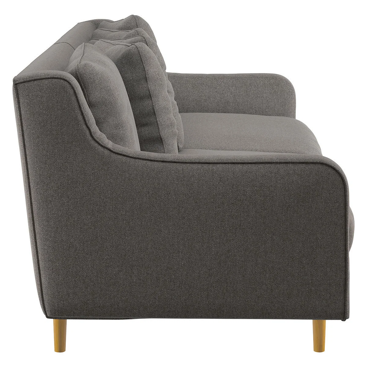 Swift Charcoal Grey Wool 3 Seater Sofa, Charcoal – image 4