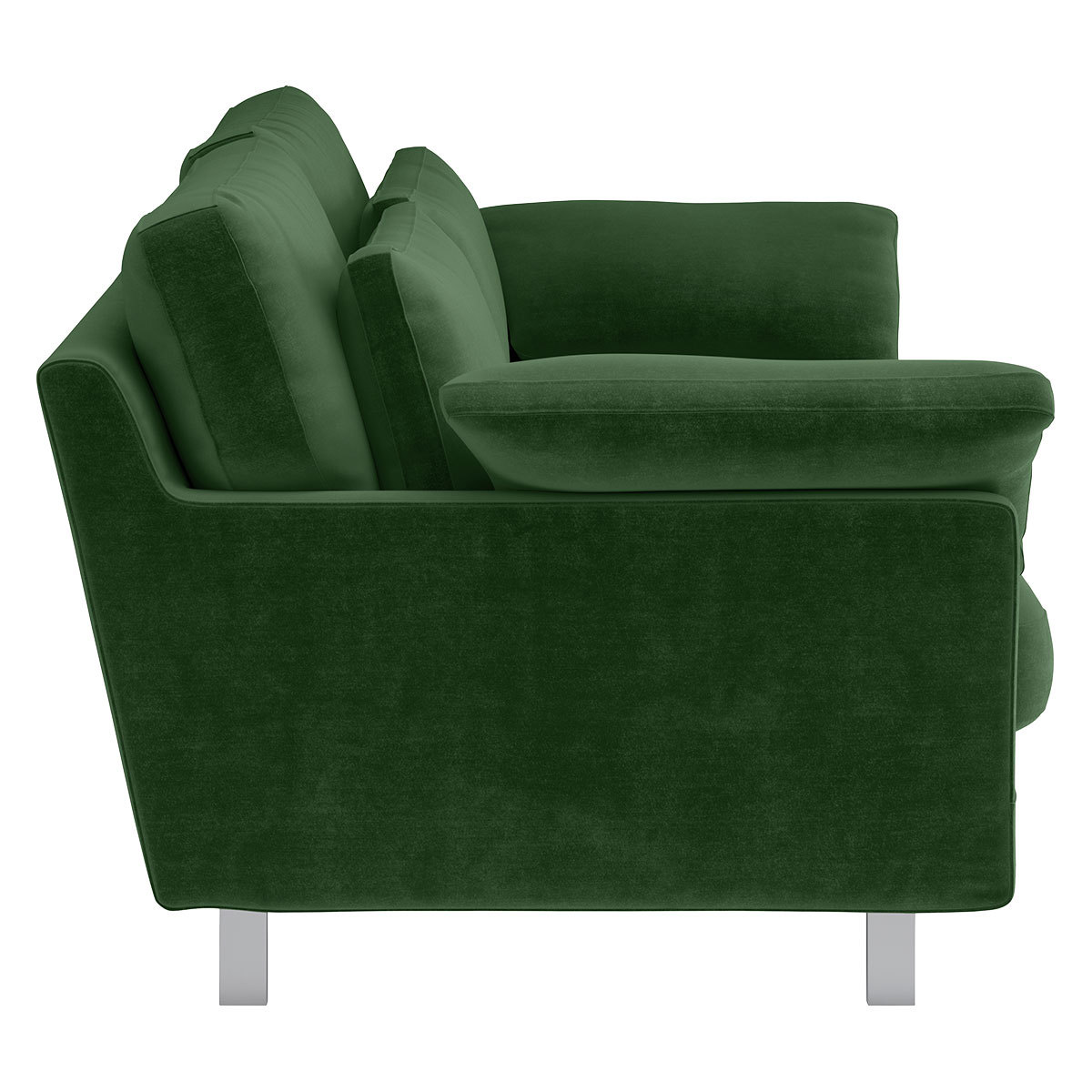 Cuscino Moss Green Velvet 2 Seater Sofa, Moss Green – image 3