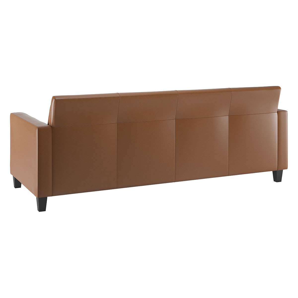 Chester Light Brown 3 Seat Sofa, Dark Feet, Light Brown – image 5
