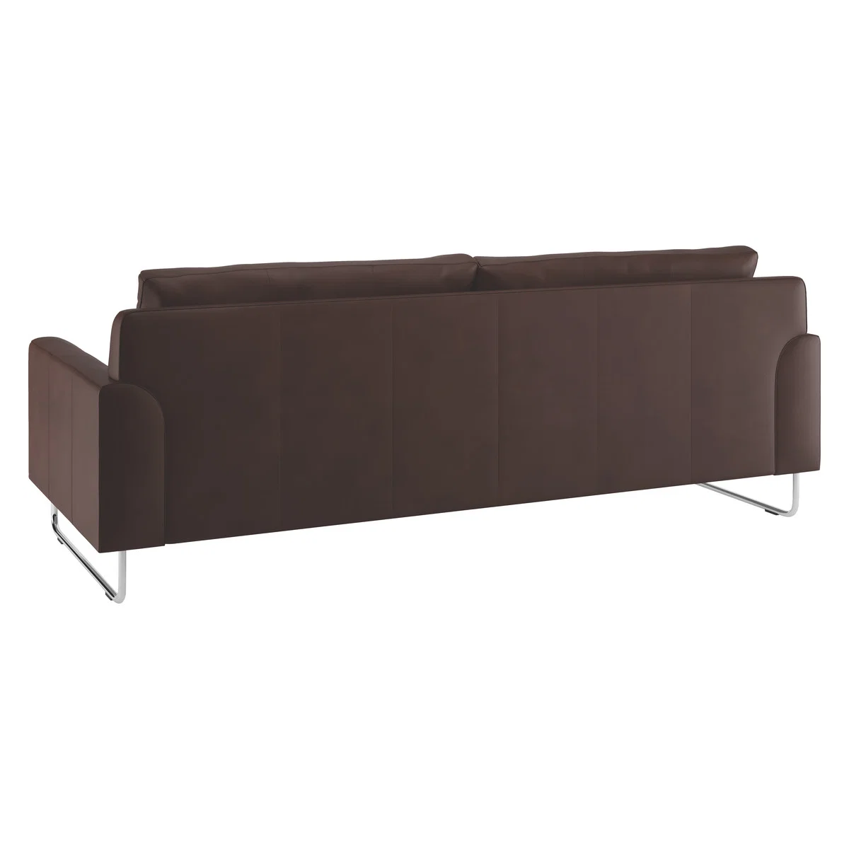 Lyle Brown Premium Leather 3 Seater Sofa, Brown – image 4
