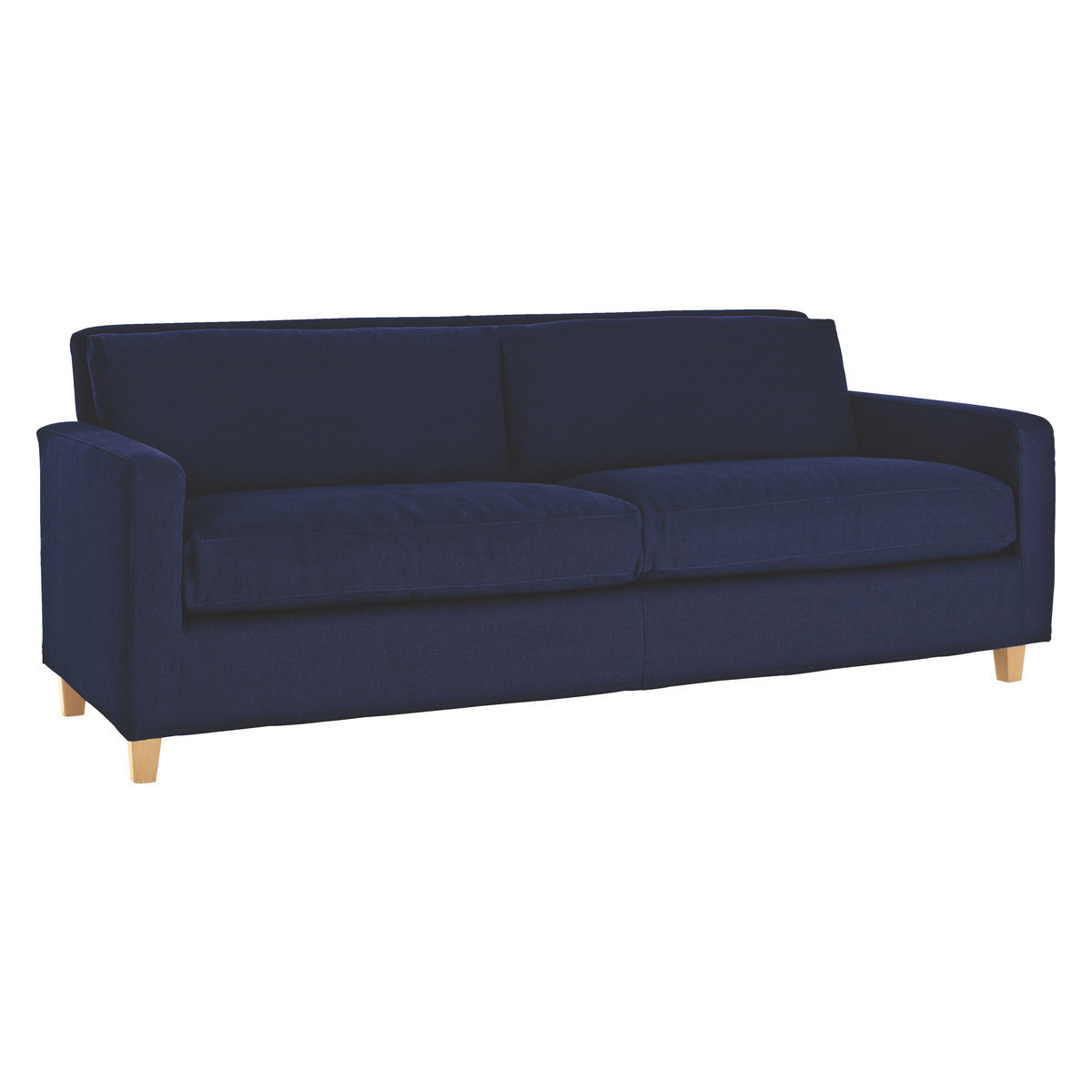 Chester Blue Leather 3 Seater Sofa, Blue – image 5