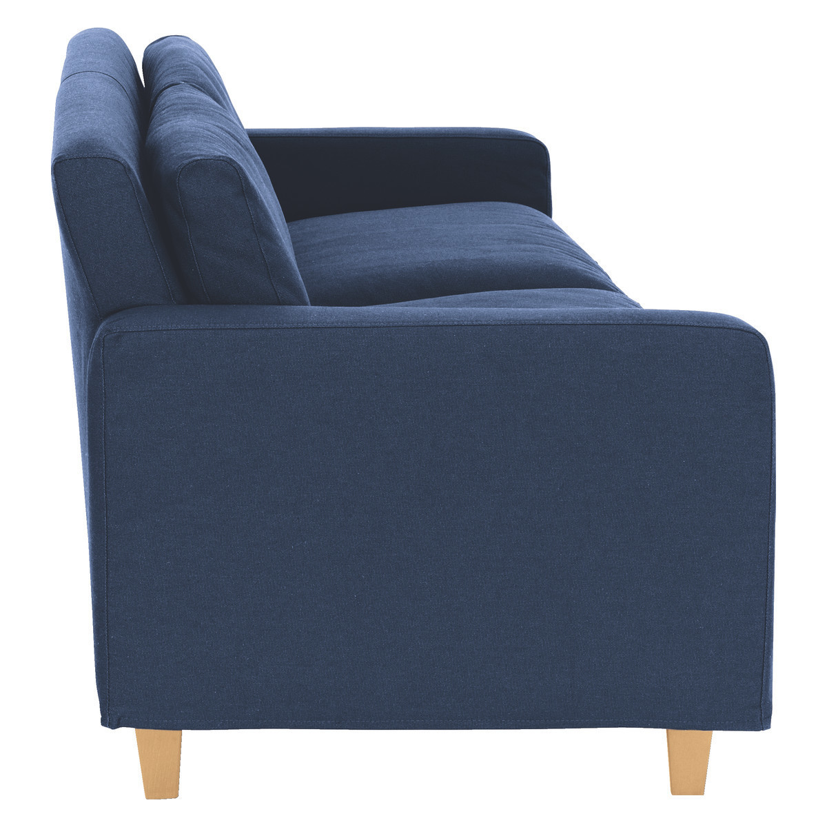 Chester Blue Leather 3 Seater Sofa, Blue – image 6