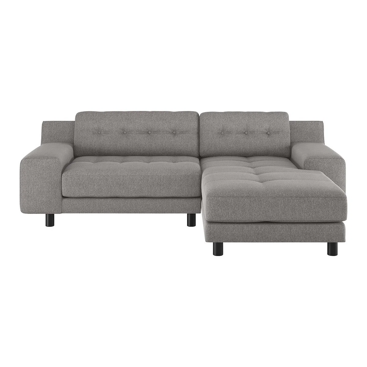 Hendricks Grey FaBric Small Right-Hand Chaise Sofa, Grey – image 1