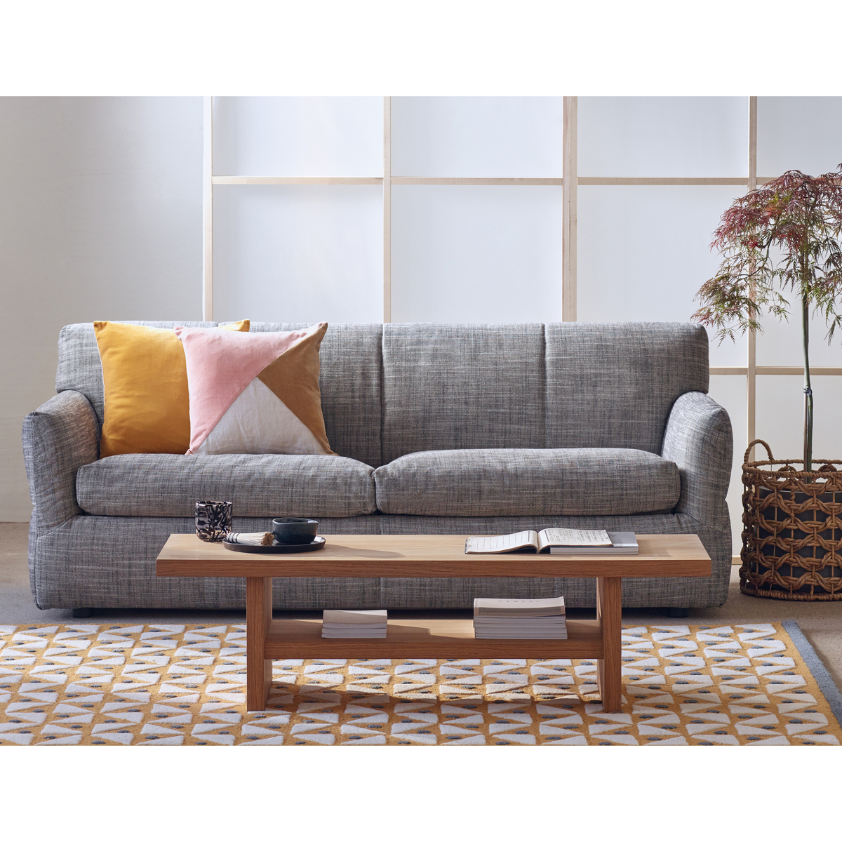 Newington Dark Grey Velvet 3 Seater Sofabed, Grey – image 7