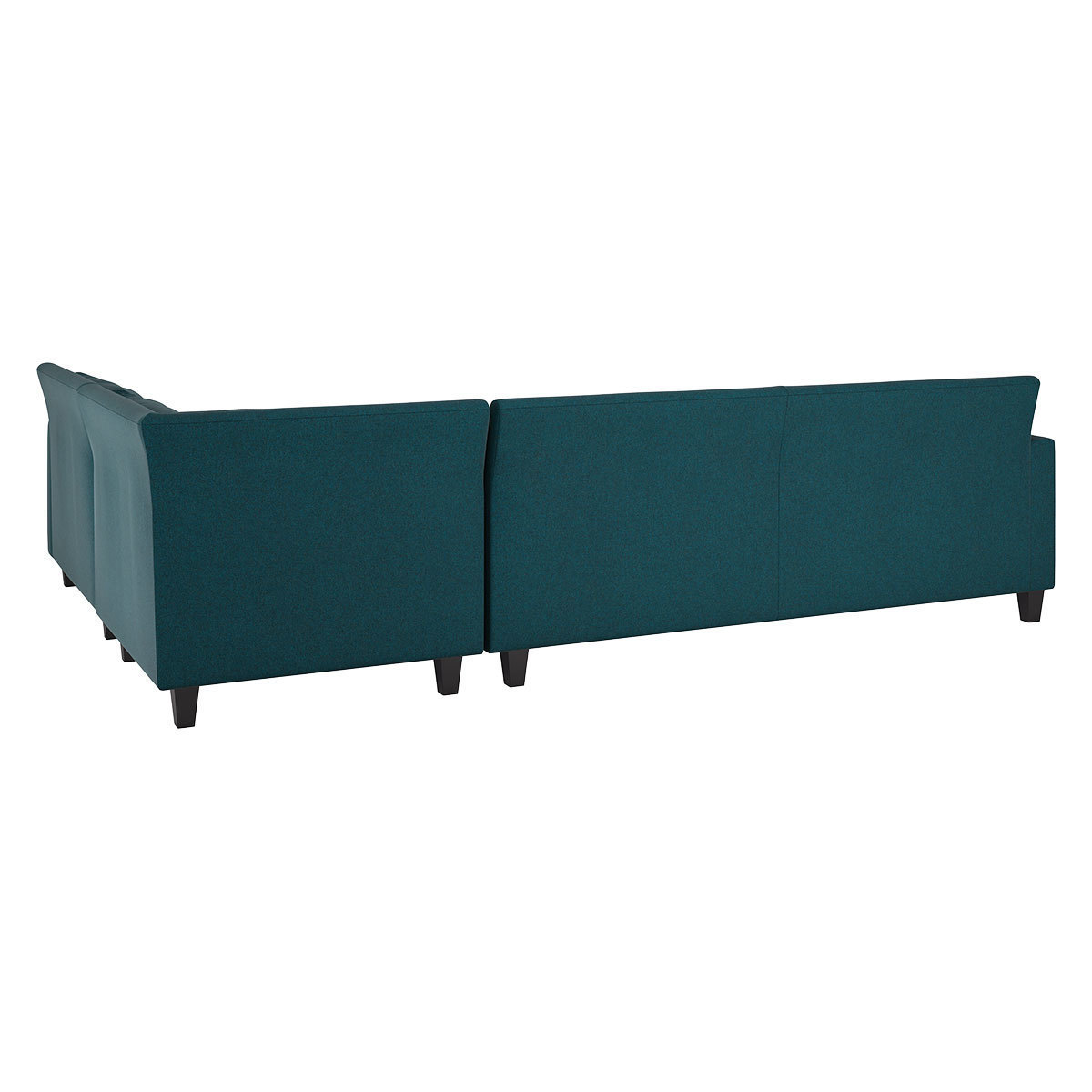 Chester Teal Green Tweed Wool Mix Left-Arm Corner Sofa, Dark Feet, Green – image 5