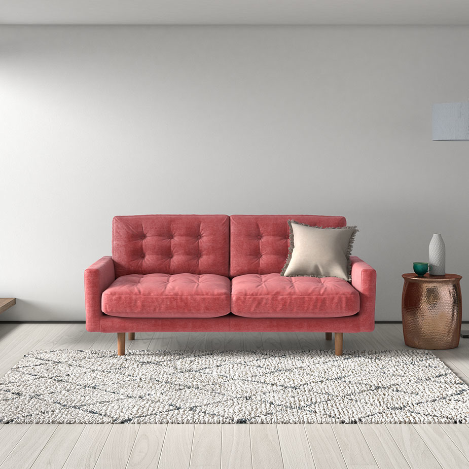 Fenner Charcoal Grey FaBric 2 Seater Sofa, Charcoal – image 2