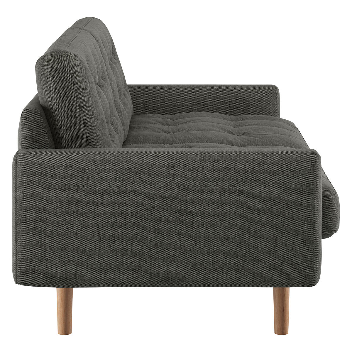 Fenner Charcoal Grey FaBric 2 Seater Sofa, Charcoal – image 4