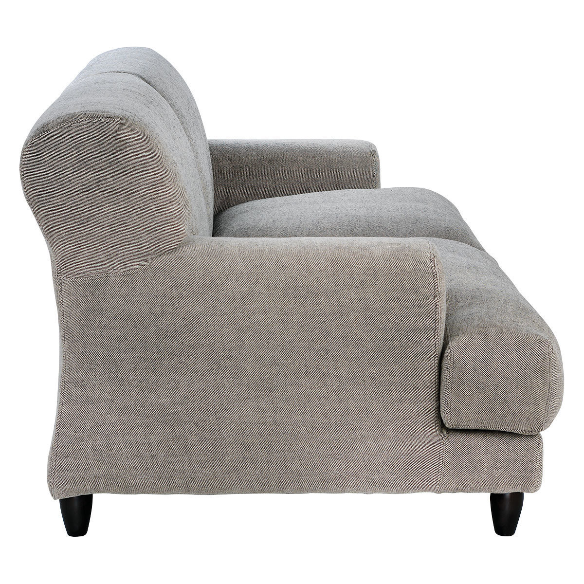 Askem Natural Woven Stripe Linen 3 Seater Sofa, Stripey – image 4