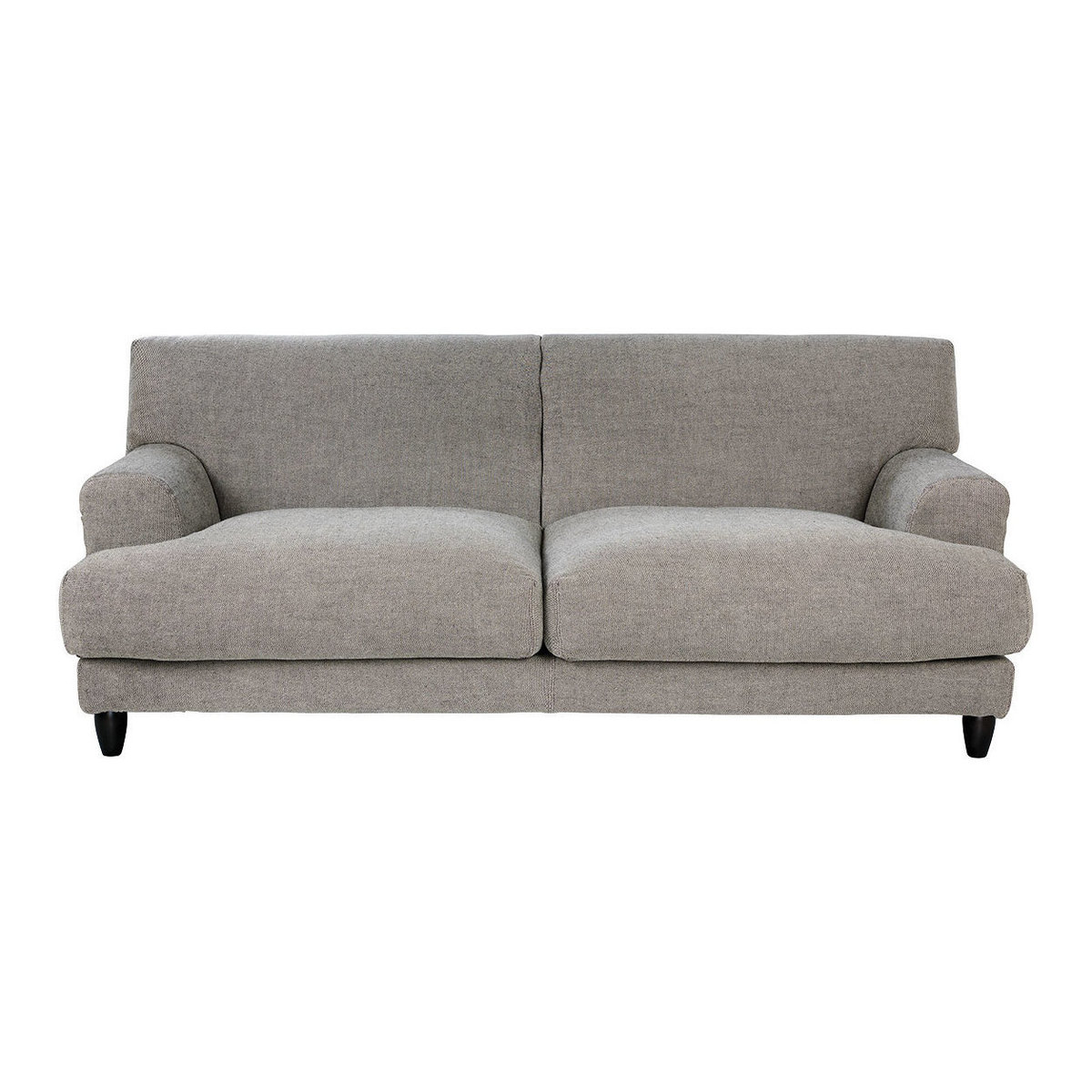 Askem Natural Woven Stripe Linen 3 Seater Sofa, Stripey – image 1