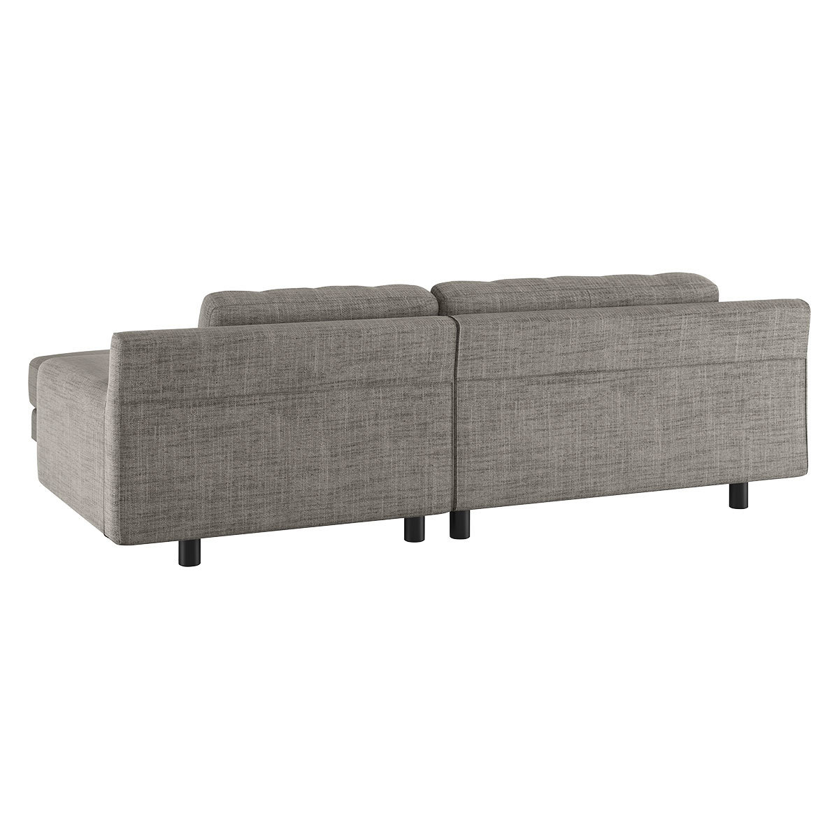 Hendricks Black & White Woven Small Right-Hand Chaise Sofa, Black And White – image 5