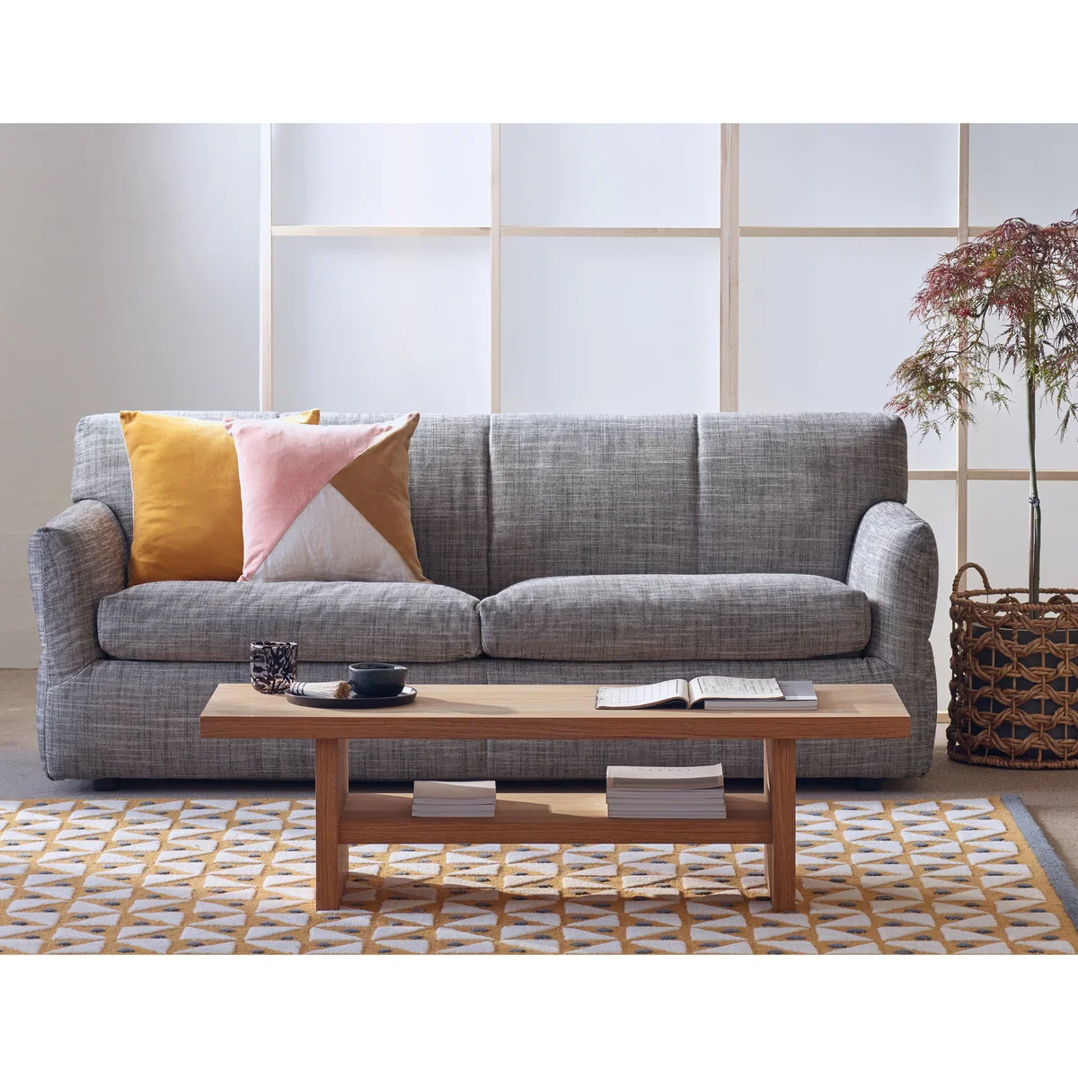 Newington Navy Blue Wool 3 Seater Sofabed, Navy – image 7