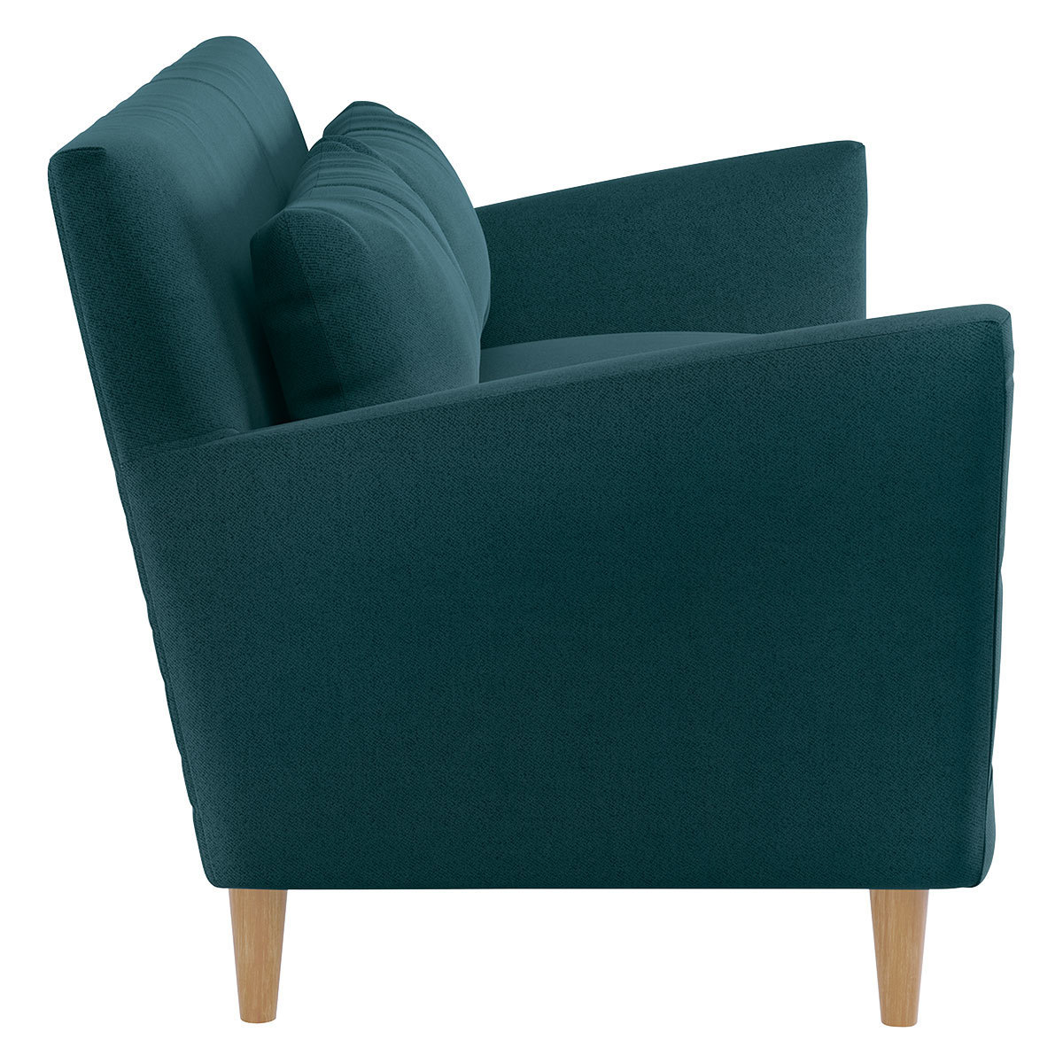 Keele Teal Green Wool 2 Seat Sofa, Green – image 4