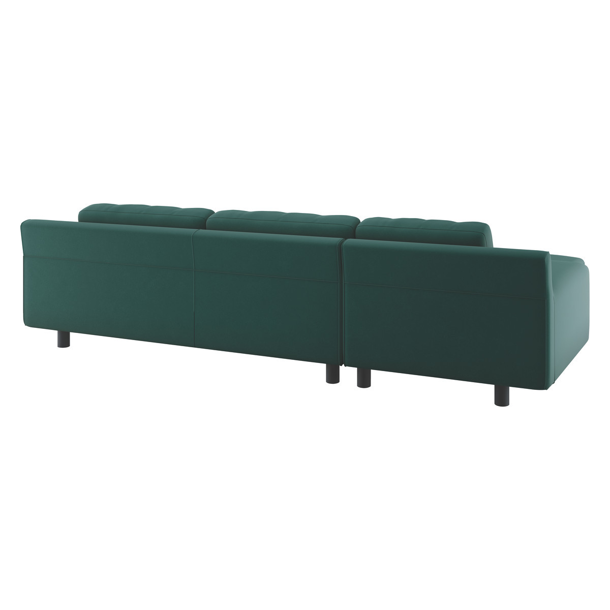 Hendricks Emerald Green Velvet Left Arm Chaise Sofa, Green – image 5