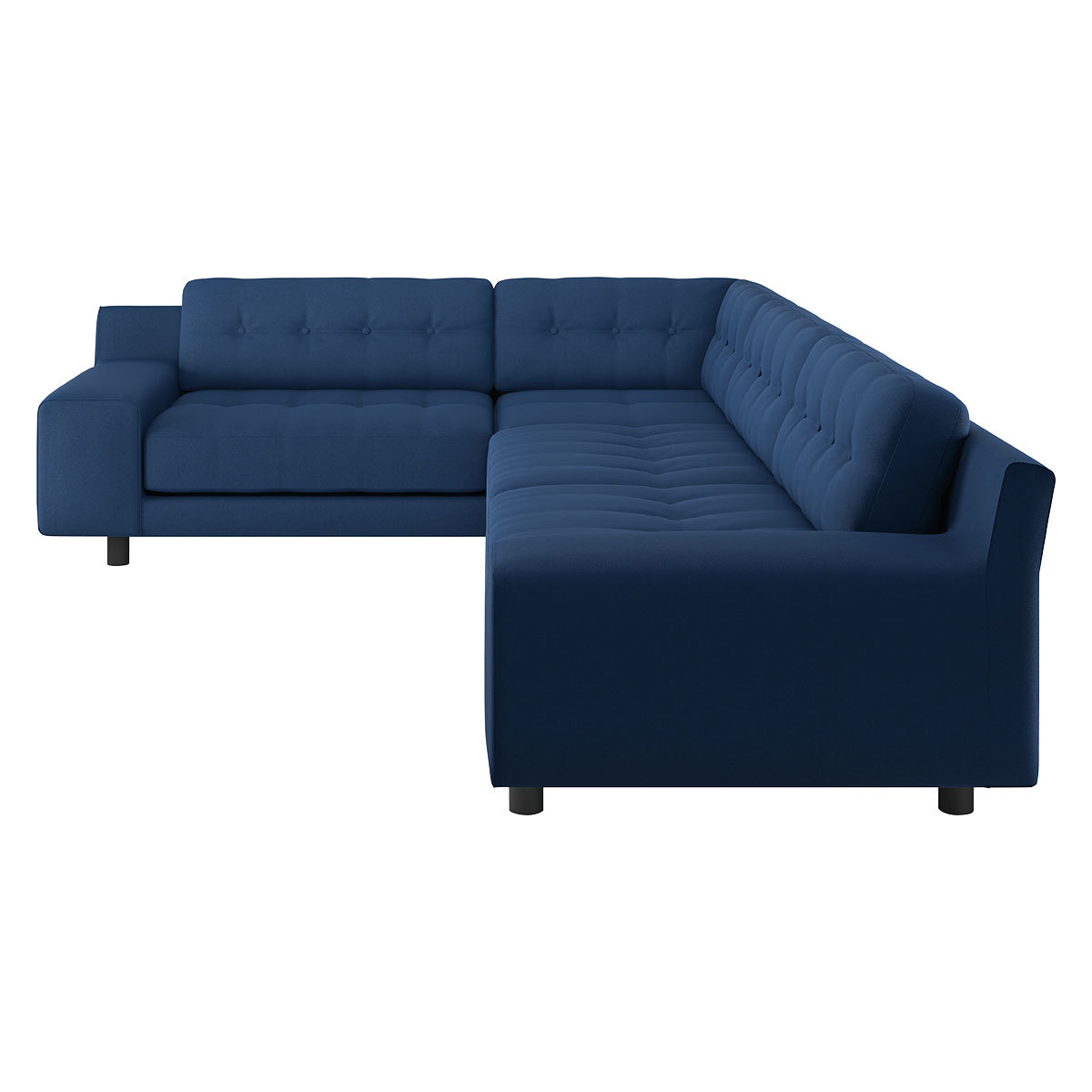Hendricks 4 Seater Blue FaBric Right Hand Corner Sofa, Blue – image 5