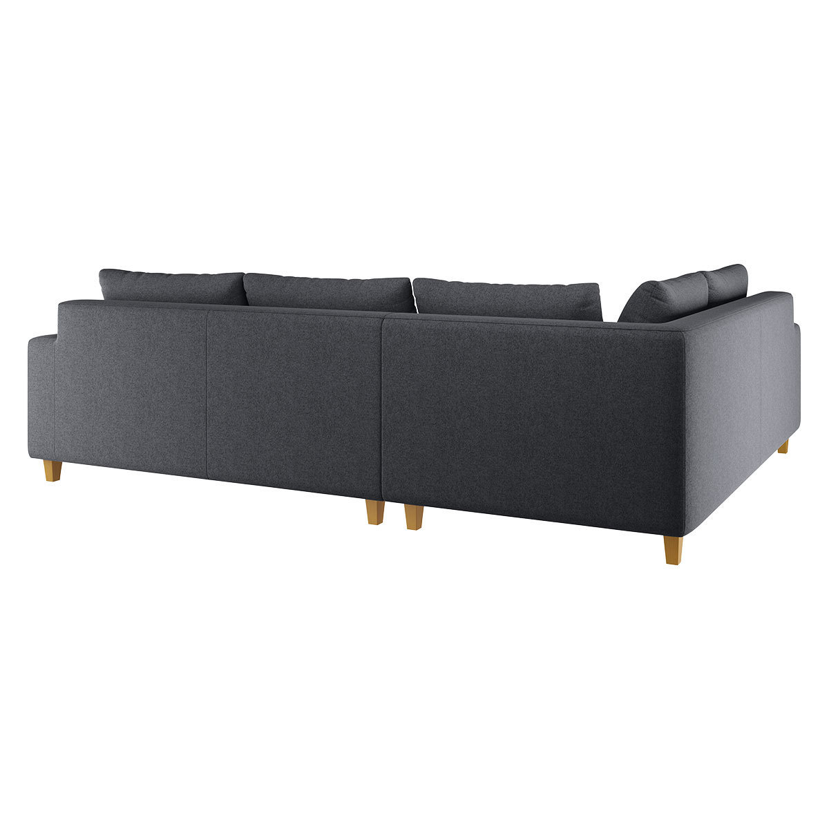 Wiltons Charcoal Grey Wool Right Hand Corner Sofa, Charcoal – image 5