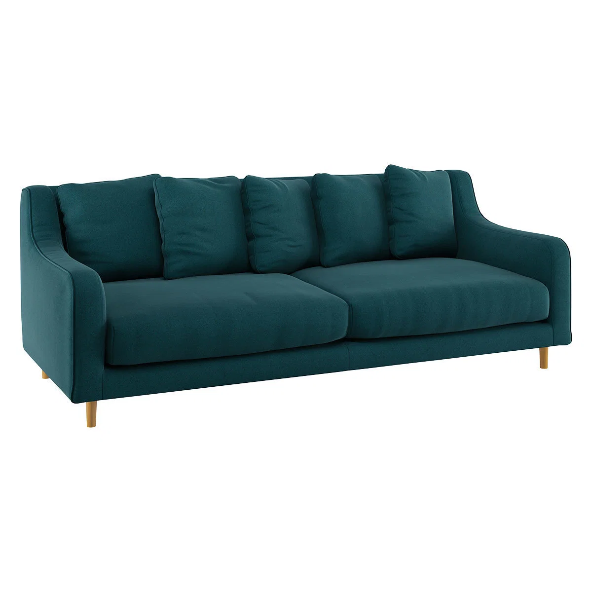 Swift Teal Wool 3 Seater Sofa, Teal – image 3