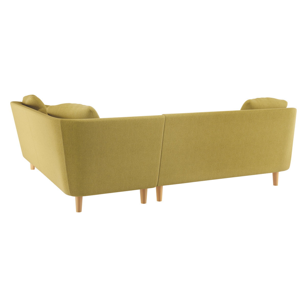 Colby Saffron Yellow FaBric Left-Arm Corner Sofa, Saffron Yellow – image 6