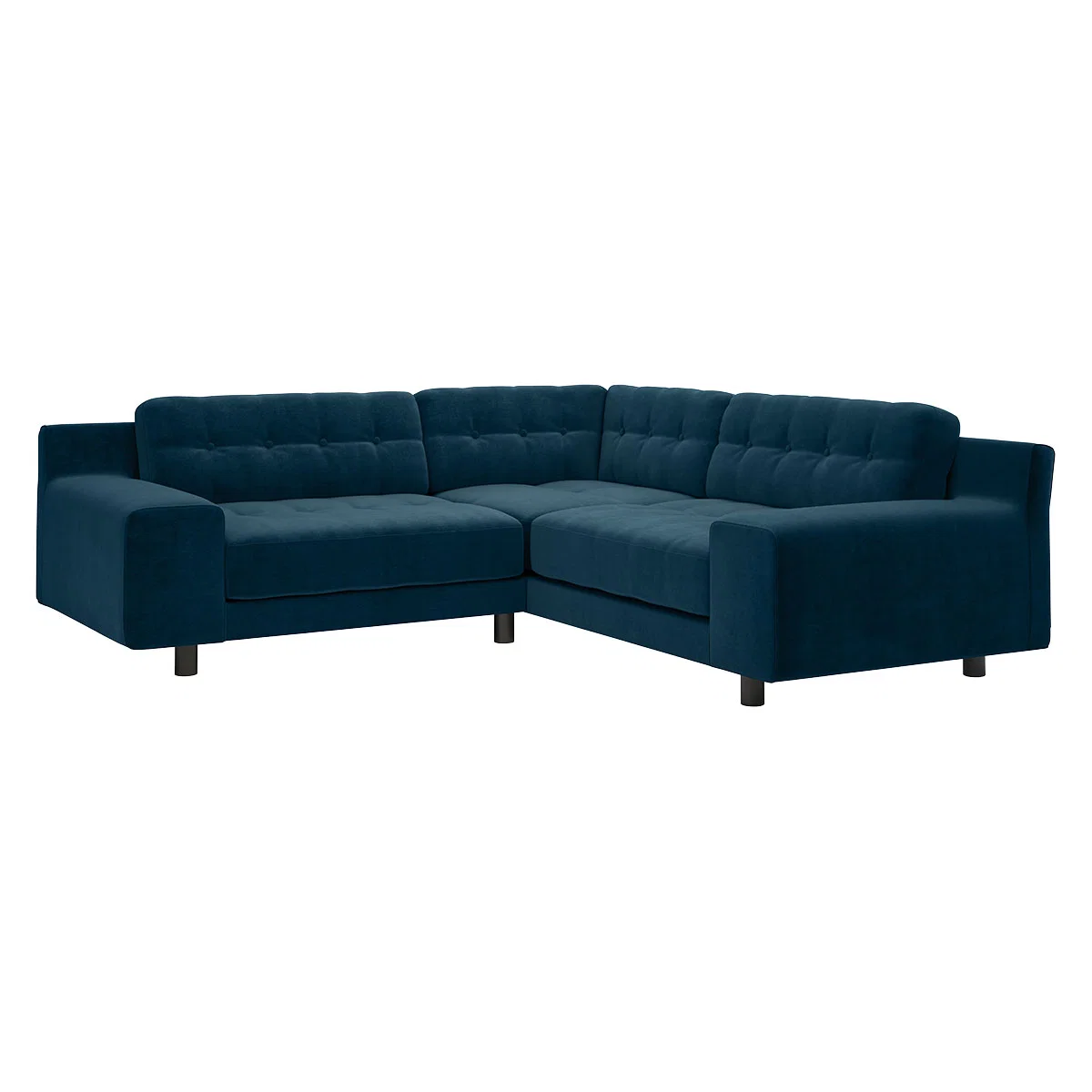 Hendricks 3 Seat Ink Blue Right Hand Corner Sofa, Blue – image 3