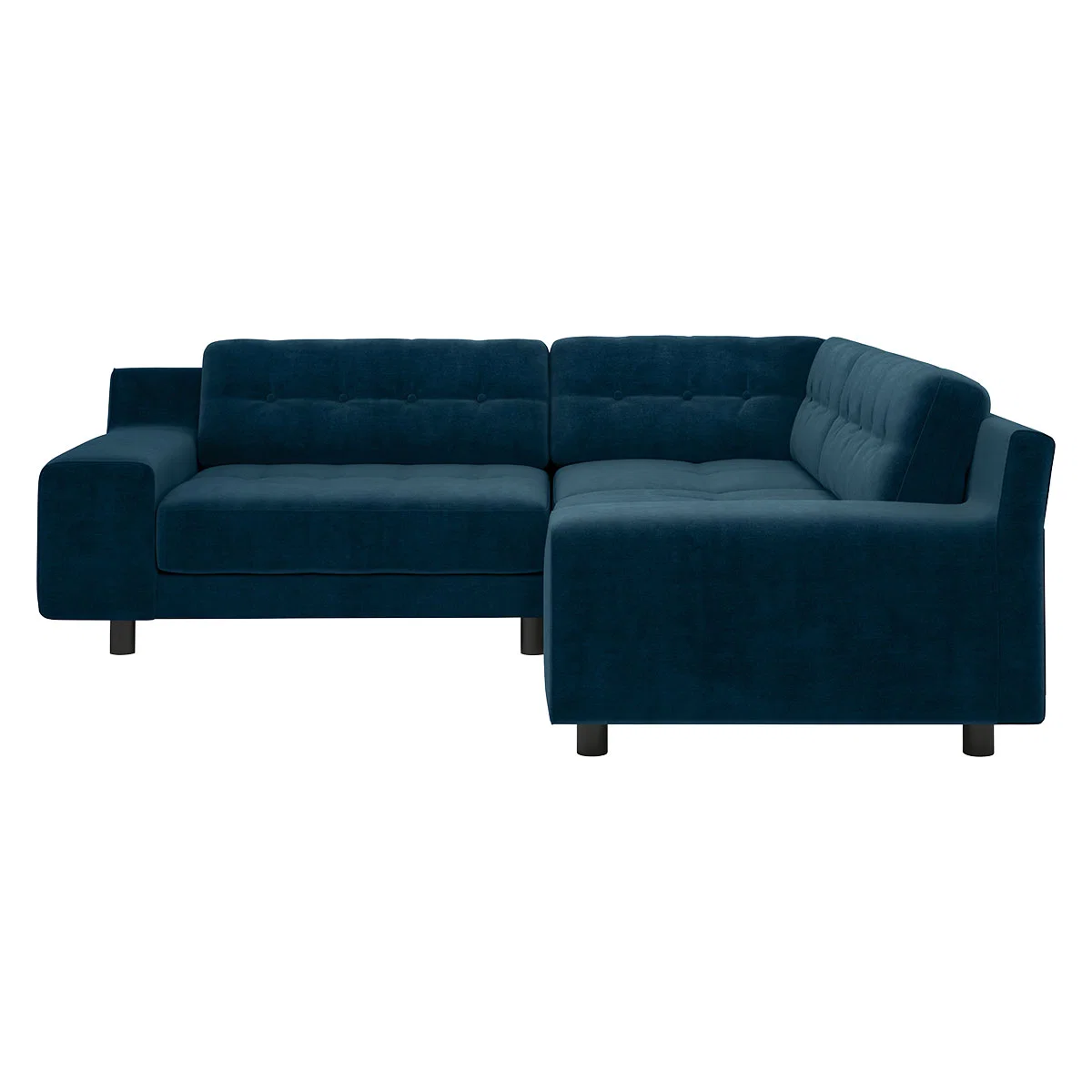 Hendricks 3 Seat Ink Blue Right Hand Corner Sofa, Blue – image 4