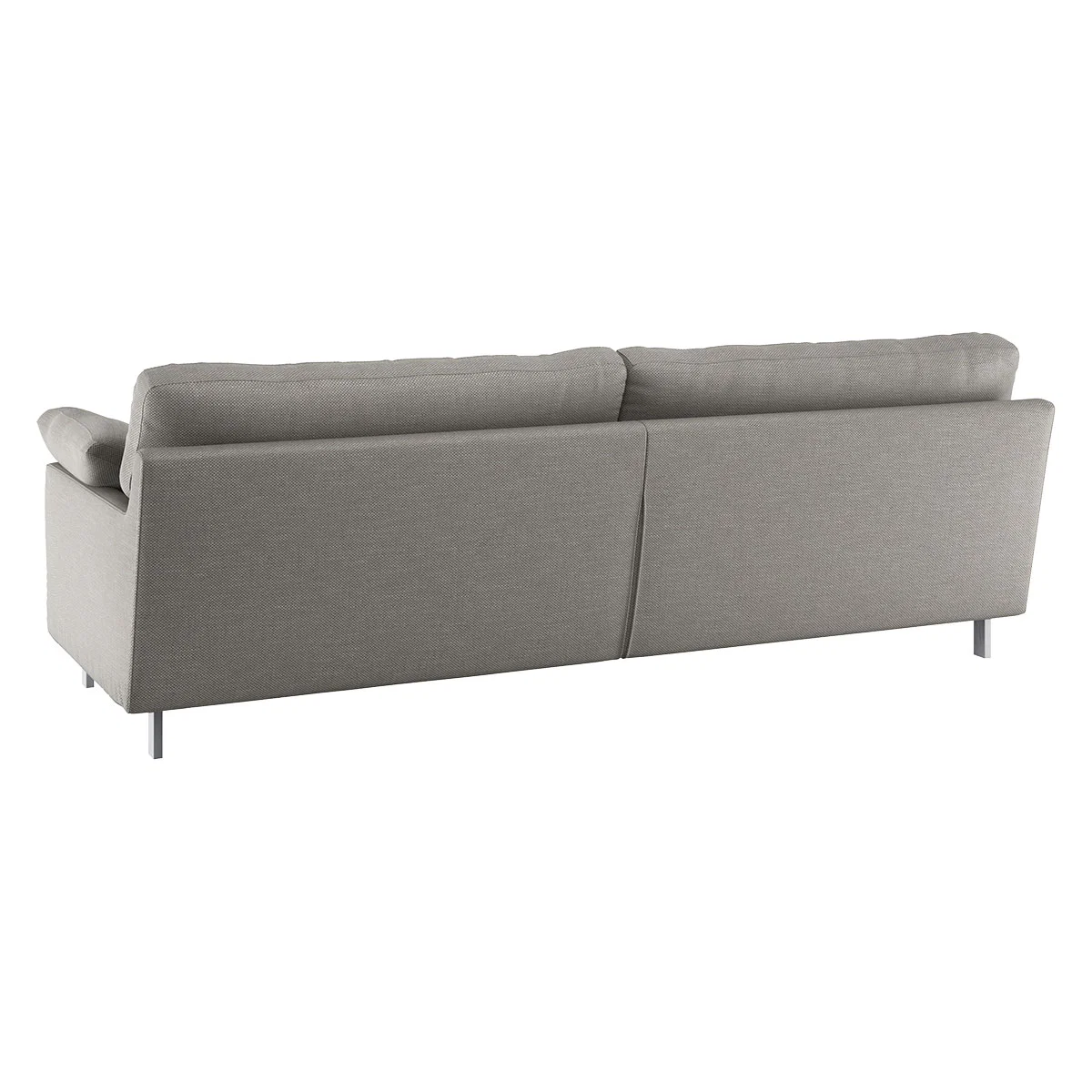 Cuscino Light Grey Textured FaBric 3 Seater Sofa, Grey – image 5