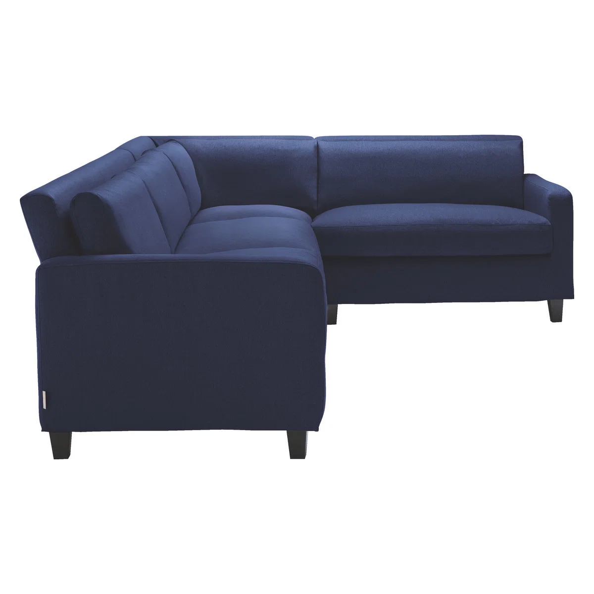 Chester Dark Blue FaBric Left-Arm Corner Sofa, Dark Feet, Blue – image 3