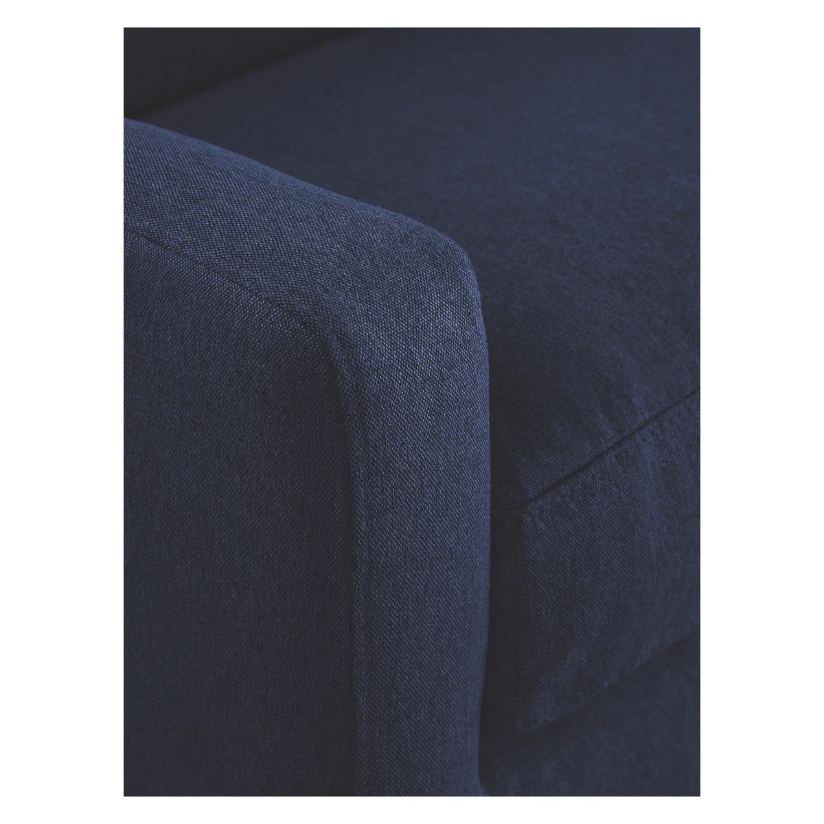 Chester Dark Blue FaBric Left-Arm Corner Sofa, Dark Feet, Blue – image 6