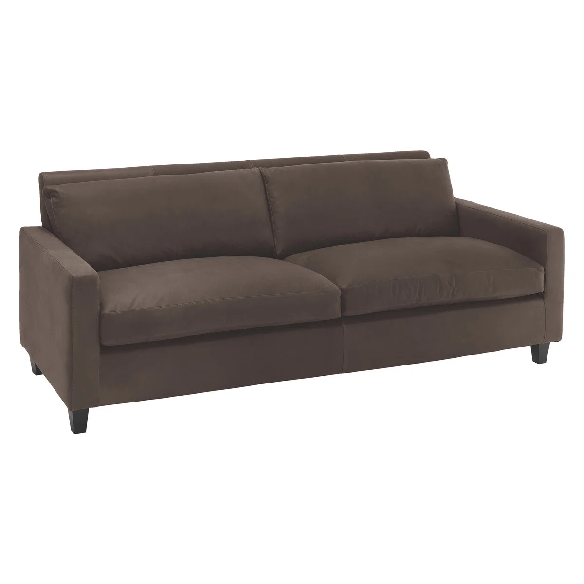 Chester Chocolate Brown Luxury Leather 3 Seater Sofa, Dark Brown – image 3