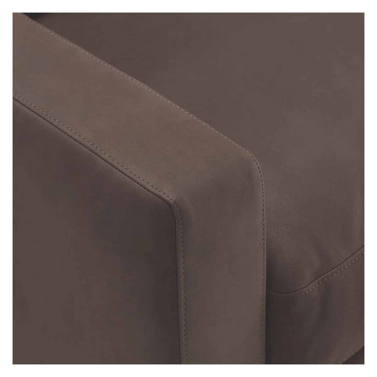 Chester Chocolate Brown Luxury Leather 3 Seater Sofa, Dark Brown – image 6
