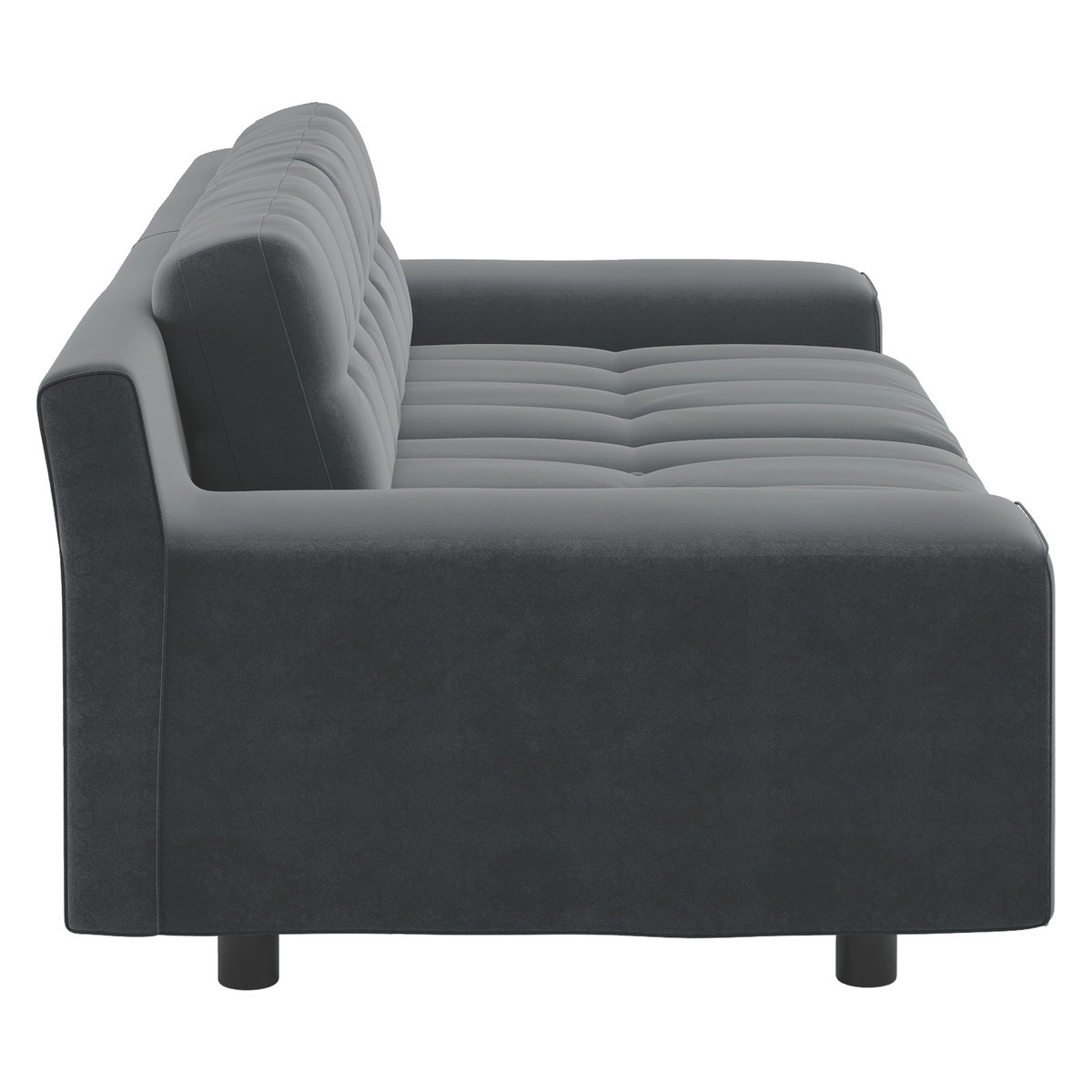 Habitat Hendricks 3 Seater Velvet Sofa - Dark Grey, Dark Grey – image 4