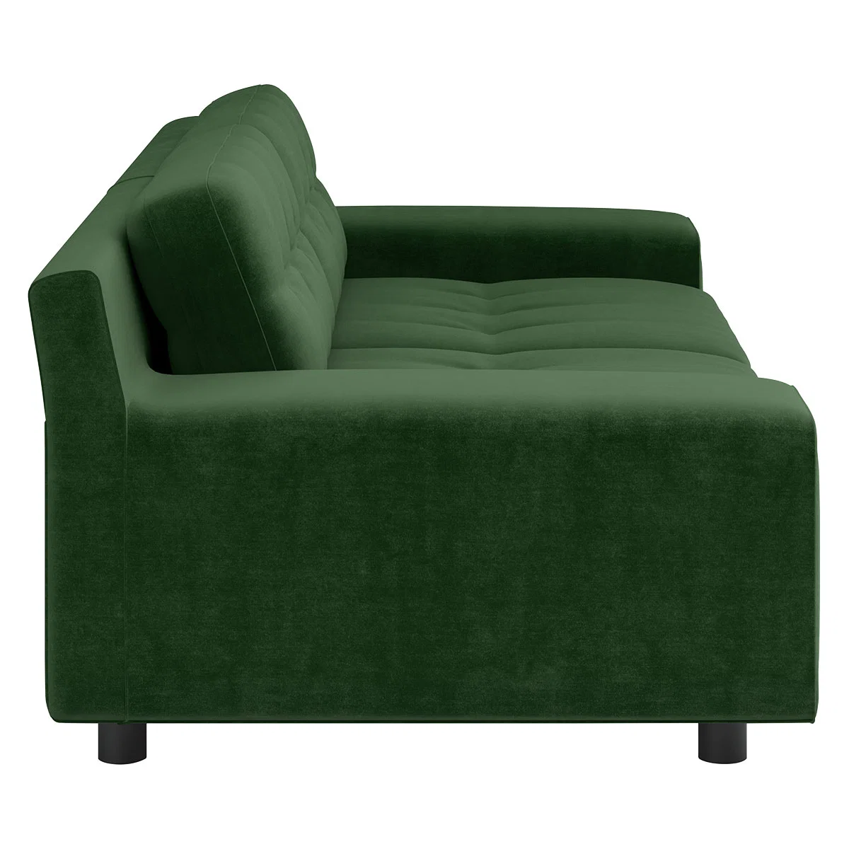 Hendricks Moss Green Velvet 3 Seater Sofa, Moss Green – image 4