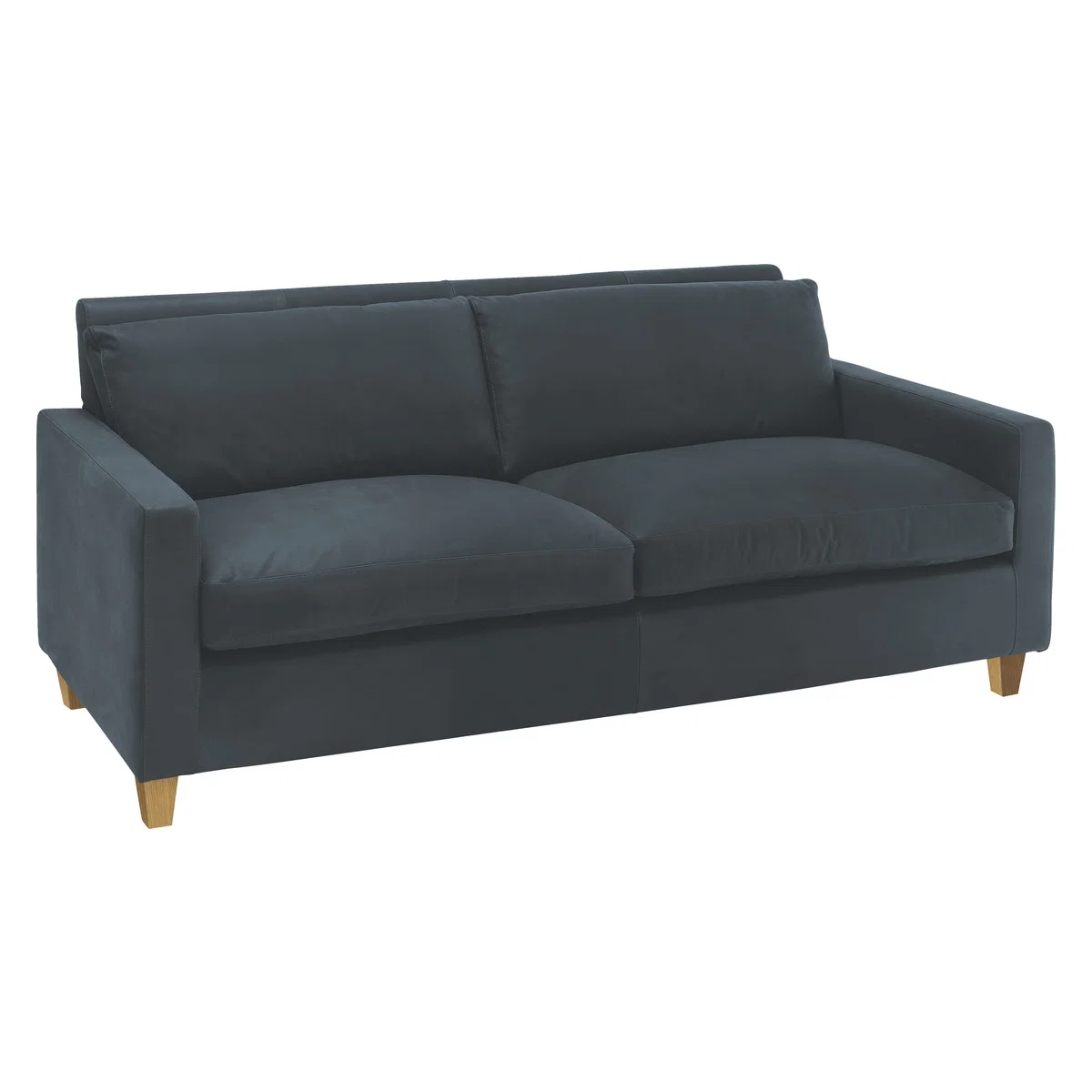 Chester Dark Grey Luxury Leather 2 Seater Sofa, Grey – image 3